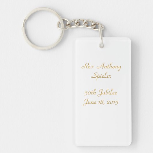 50. Jubiläumsjubiläum Priesterortung Schlüsselanhänger (Vorderseite)