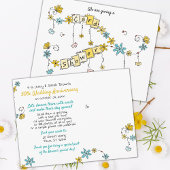 50. Jubiläumskarte Dusche Whimsical Anfrage Postkarte