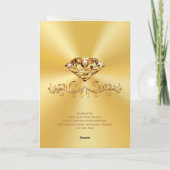 50. Jubiläumskarte für Eltern, Ehefrau, Freunde Karte (Rückseite)