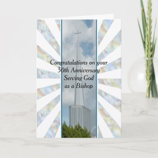 50. Jubiläumskarte Gottes dienend Karte (Vorderseite)