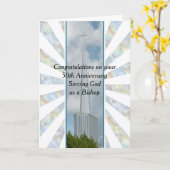 50. Jubiläumskarte Gottes dienend Karte (Gelbe Blume)