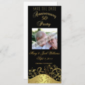 50. Jubiläumskarte/Save the Date Einladung (Vorne/Hinten)