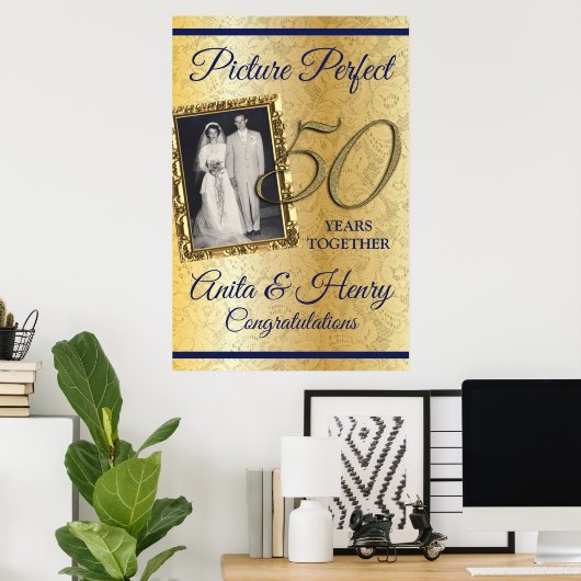 50. Jubiläumsschaumplatte Poster (Heimbüro)