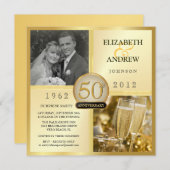 50. Jubiläumsüberraschende Party Einladungen (Vorne/Hinten)