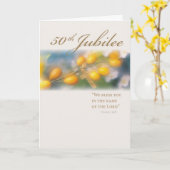 50. Jubilee Cross in Gold Karte (Gelbe Blume)