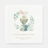 50. Jubilee Watercolor Chalice Napkins Serviette (Vorderseite)