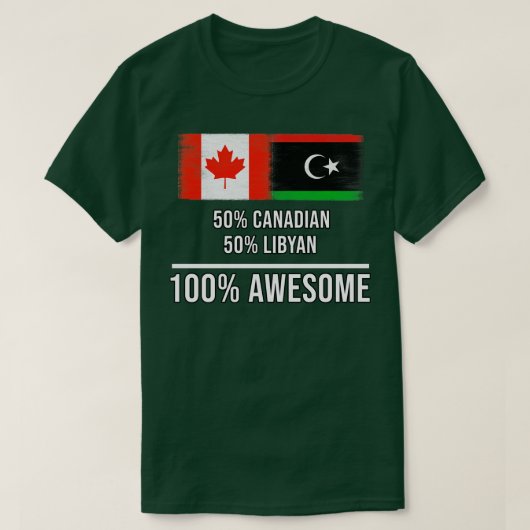 50 kanadische 50 libysche 100 Phantastische Gesche T-Shirt (Design vorne)