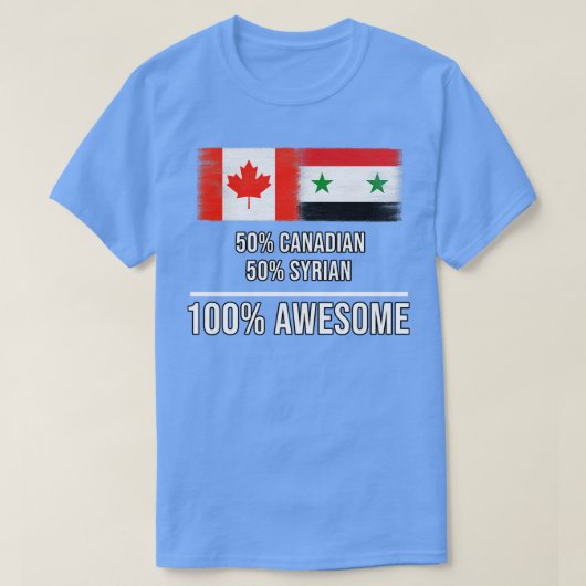 50 kanadische 50 syrische 100 Phantastische Gesche T-Shirt (Design vorne)