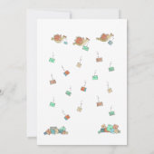 50. Kartendusche Illustriert Einladung (Rückseite)