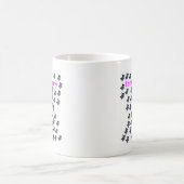 50 Katzen-Köpfe alt Kaffeetasse (Mittel)