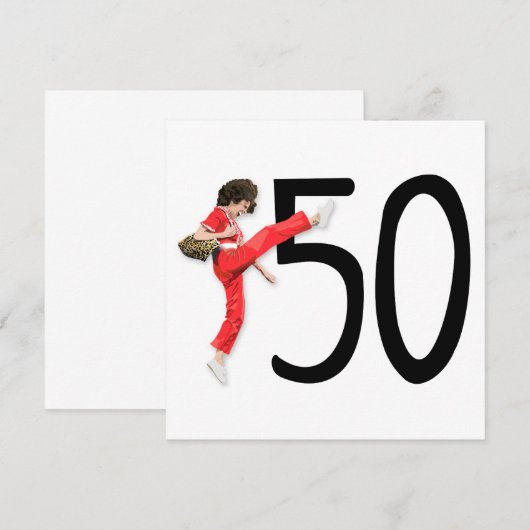 50 Kick Einladung (Vorne/Hinten)