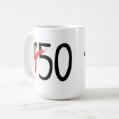 50 Kick Kaffeetasse (Vorderseite Links)