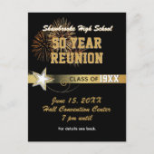 50. Klasse Wiedersehen Einladen Postkarte (Vorderseite)