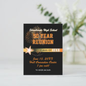 50. Klasse Wiedersehen Einladen Postkarte (Stehend Vorderseite)