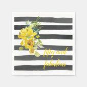 50-köpfige Blumengeburt Serviette (Vorderseite)