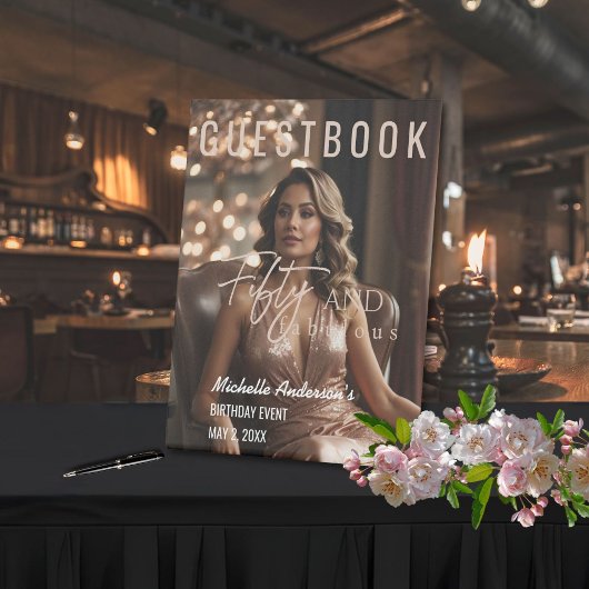50-köpfige Gästebuchsignatur Sockelschild