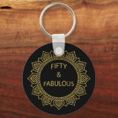 50-köpfige Geburtstagsparty Schlüsselanhänger (Vorderseite)