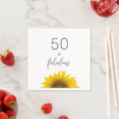 50-köpfige Sonnenblumen-Geburtstagsparty Serviette (Beispiel)