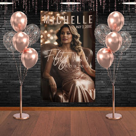 50-köpfige und glamouröse Geburtstagsparty Banner