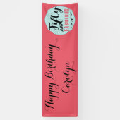 50-köpfiges Geburtstagsfest-Banner Banner (Vertikal)