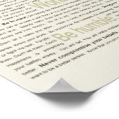 50 Lebensstunden für meine Tochter Poster (Ecke)