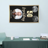 50 & Legendary 3 Fotos 50. Geburtstag Gold Banner (Messeveranstaltung)