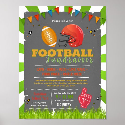 50 Lose Tombola Förderflyer Poster (Vorne)