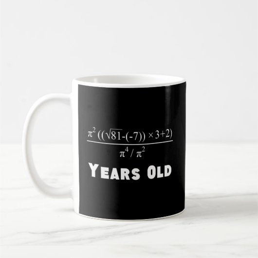 50 Math Gleichung 50. Kaffeetasse (Links)