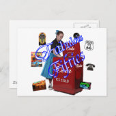 50 Memorbilia-Symbole Postkarte (Vorne/Hinten)