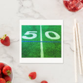 50-Meter-Foto-Fußballfeld Serviette (Beispiel)