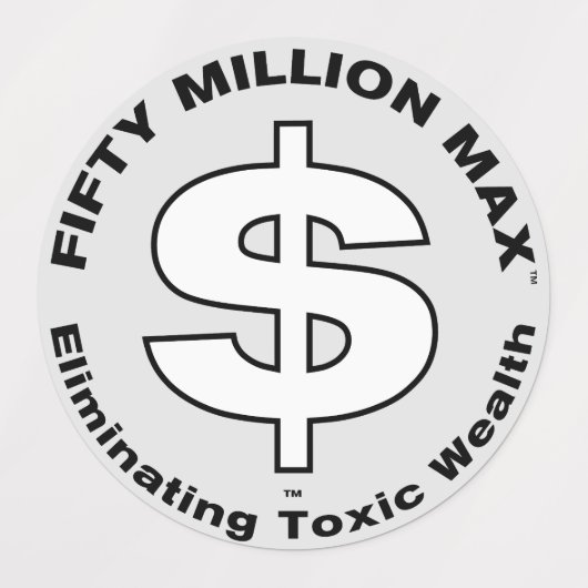 50 Millionen Max™-Dollar-Logo 1,5"-Aufkleber (30) Etiketten (Design 1)