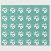 50. Modern Birthday Style Individuelle Name V28 Geschenkpapier (Flach)