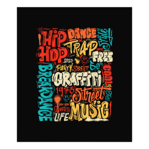 50. Music and Hip Hop Graffiti Cassette Vintag R Fotodruck