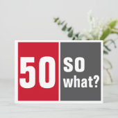 50 na und? einladung (Stehend Vorderseite)