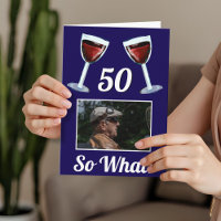 50 Na und Motivations-Rotwein 50. Geburtstag