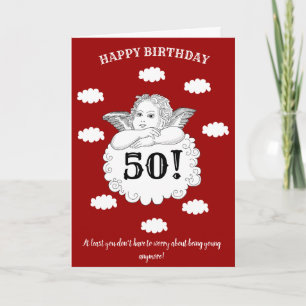 50 Nicht jung Roter Käfer lustiger 50. Geburtstag Karte