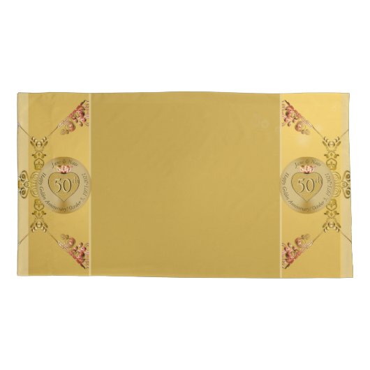 50. oder 1. Hochzeitstag Kissenbezug (Rückseite)