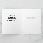 50. oder jedes Alter Foto Collage Big Birthday Karte (Innenseite)