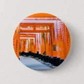 50 Orangenfarben - Senbon Torii, Kyoto Button (Vorderseite)