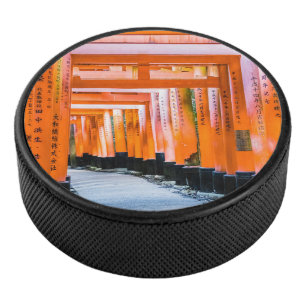 50 Orangenfarben - Senbon Torii, Kyoto Eishockey Puck