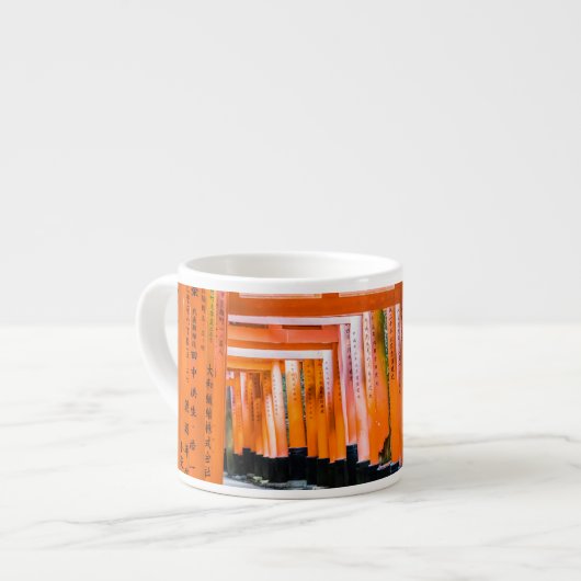 50 Orangenfarben - Senbon Torii, Kyoto Espressotasse (Vorderseite Links)