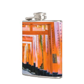 50 Orangenfarben - Senbon Torii, Kyoto Flachmann (Links)