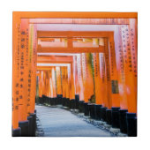 50 Orangenfarben - Senbon Torii, Kyoto Fliese (Vorderseite)