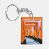50 Orangenfarben - Senbon Torii, Kyoto Schlüsselanhänger (Vorderseite links)