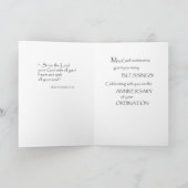 50. Ordination Jahrestag mit Cross & Hosts in Karte (Innenseite)