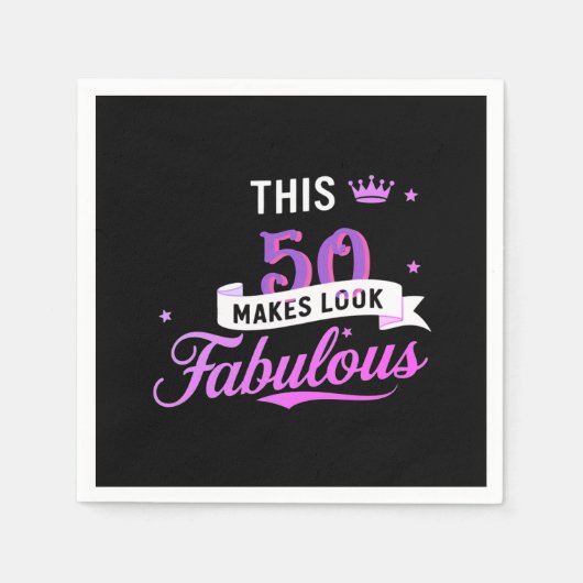 50 Pack Paper Napkins - Perfect for Birthdays  Serviette (Vorderseite)