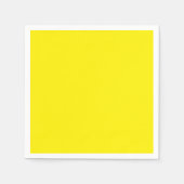 50-Pack Yellow Solid Color Paper Napkins  Serviette (Vorderseite)