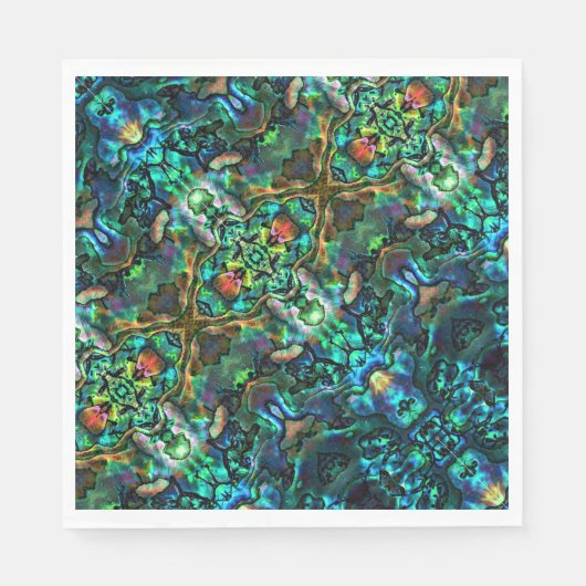 50 Paper Napkins Abalone Serviette (Vorderseite)