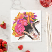 50 Paper Napkins - Posey the Goat Serviette (Beispiel)