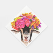 50 Paper Napkins - Posey the Goat Serviette (Ecke)